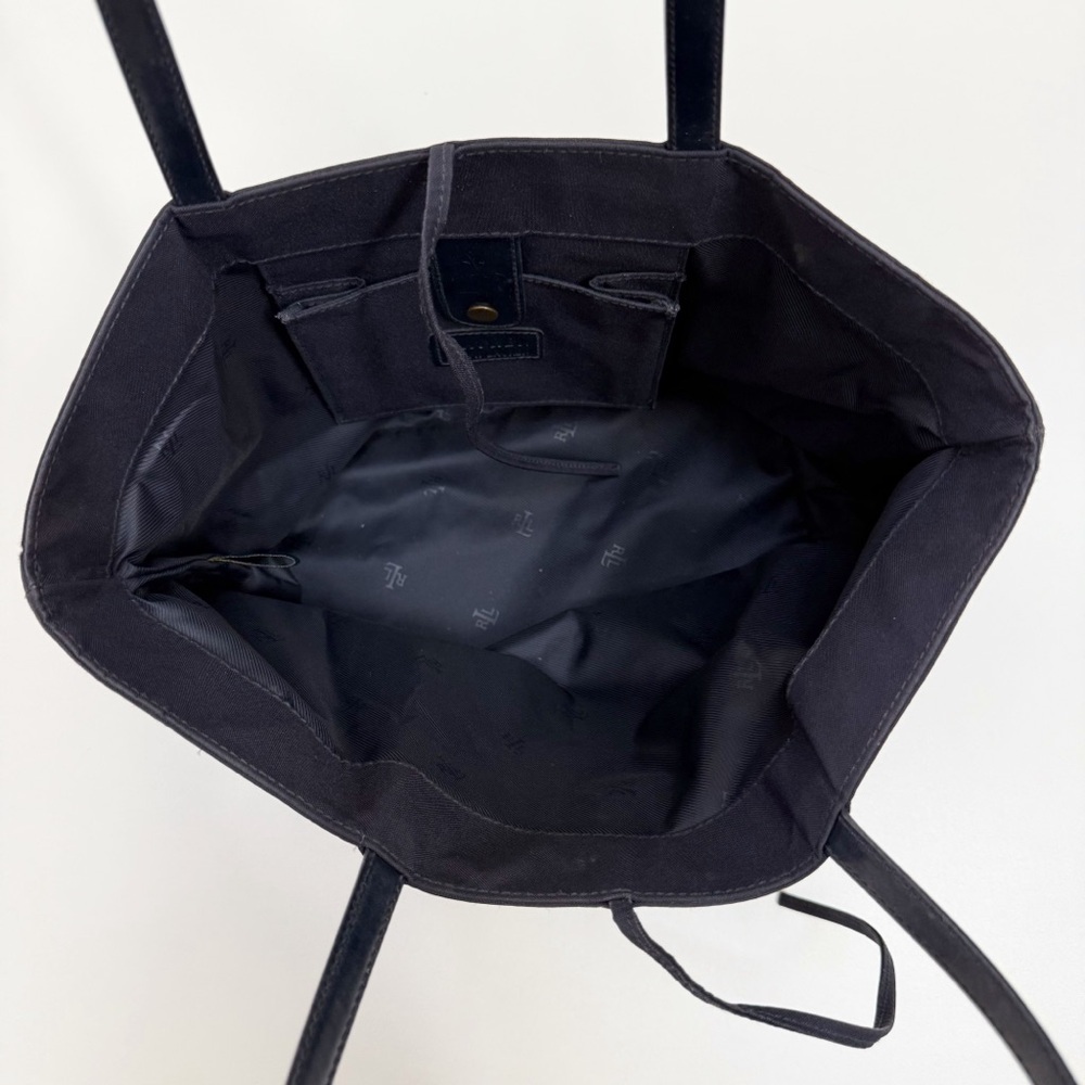 Ralph Lauren Dark Navy Blue Women’s Tote Bag with Blue Logo - Picture 4 of 8